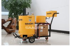 薩奧手推可加熱的瀝青灌縫機，好用到不得了